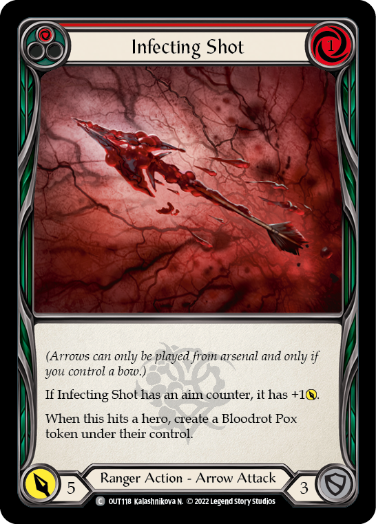 Infecting Shot (Red) [OUT118] (Outsiders)  Rainbow Foil | Good Games Cannington