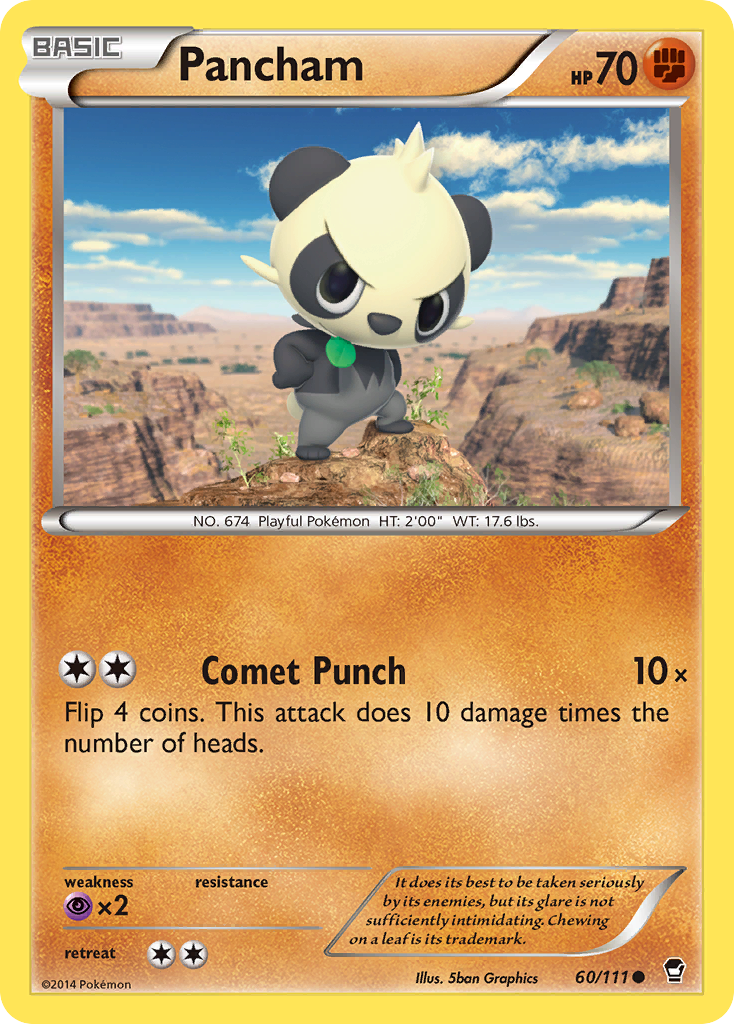 Pancham (60/111) [XY: Furious Fists] | Good Games Cannington