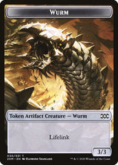 Wolf // Wurm (030) Double-Sided Token [Double Masters Tokens] | Good Games Cannington