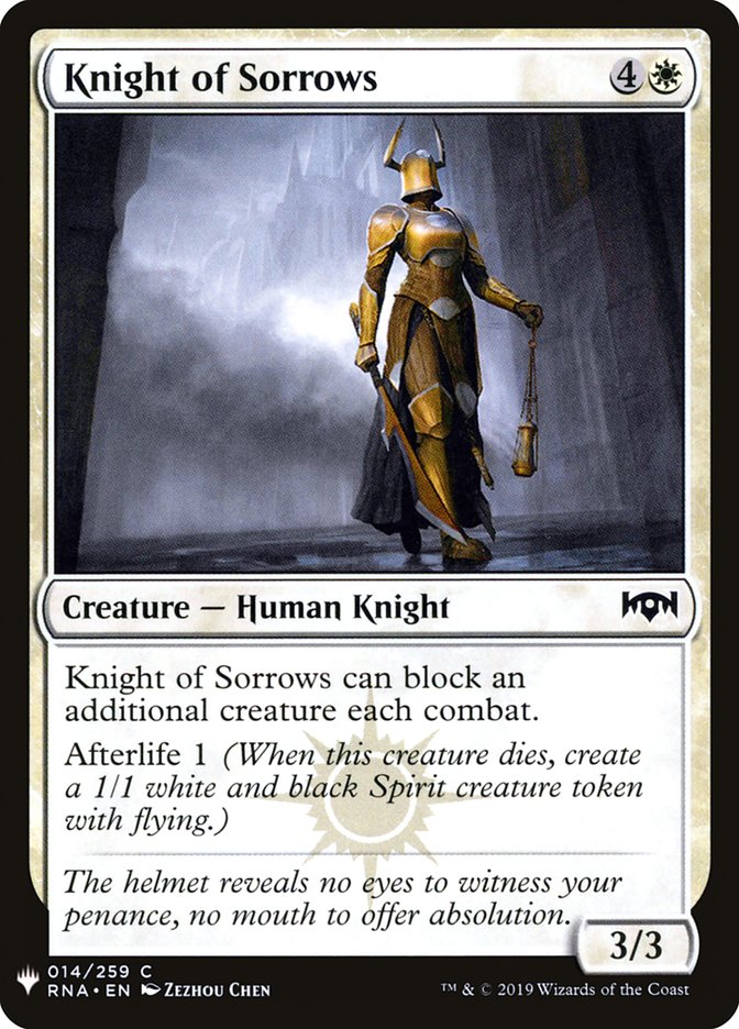Knight of Sorrows [Mystery Booster] | Good Games Cannington
