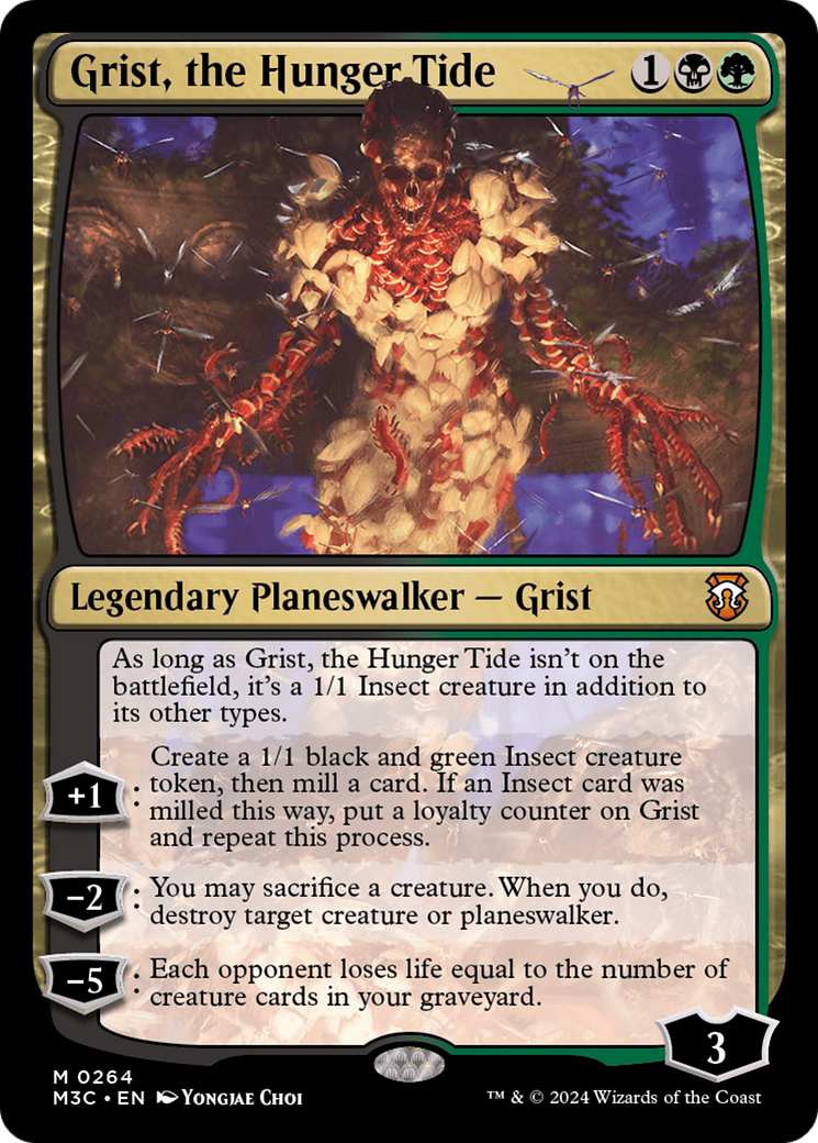 Grist, the Hunger Tide (Ripple Foil) [Modern Horizons 3 Commander] | Good Games Cannington