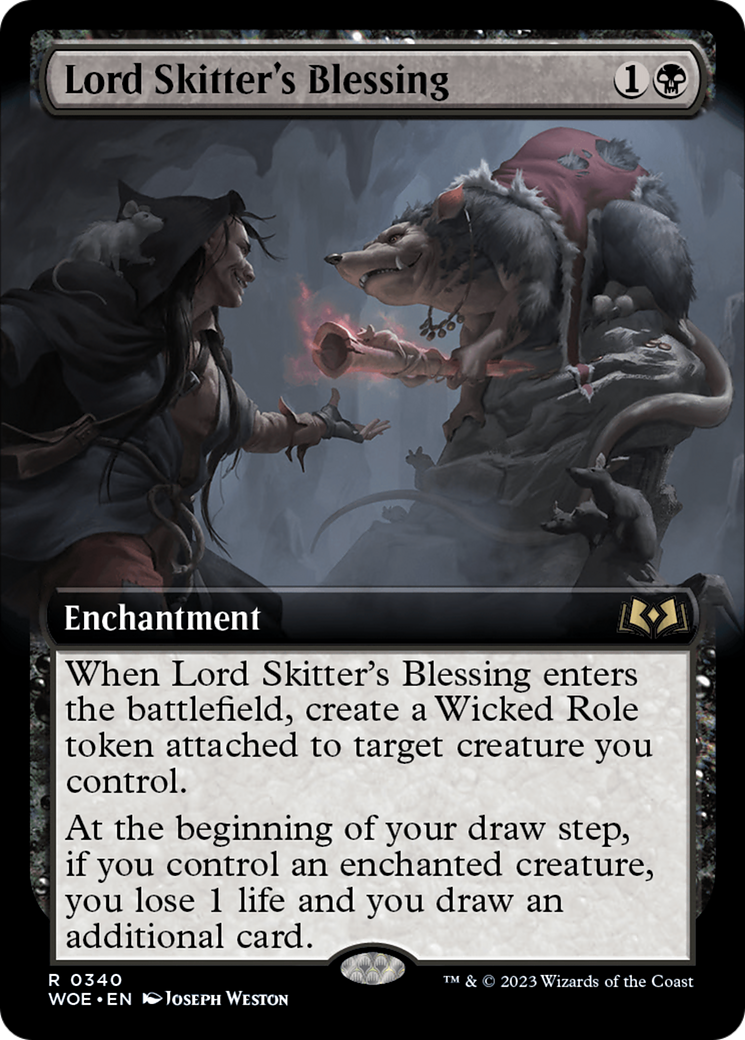 Lord Skitter's Blessing (Extended Art) [Wilds of Eldraine] | Good Games Cannington