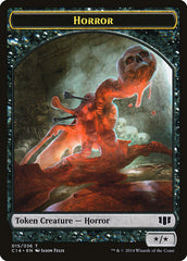 Horror // Zombie (016/036) Double-Sided Token [Commander 2014 Tokens] | Good Games Cannington
