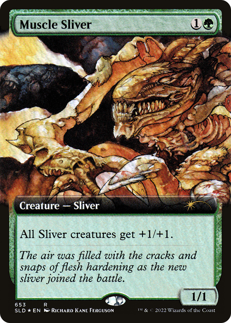 Muscle Sliver (Extended Art) [Secret Lair Drop Promos] | Good Games Cannington