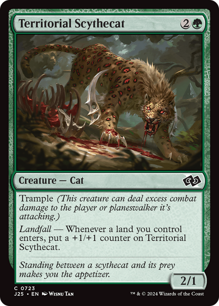 Territorial Scythecat [Foundations Jumpstart] | Good Games Cannington
