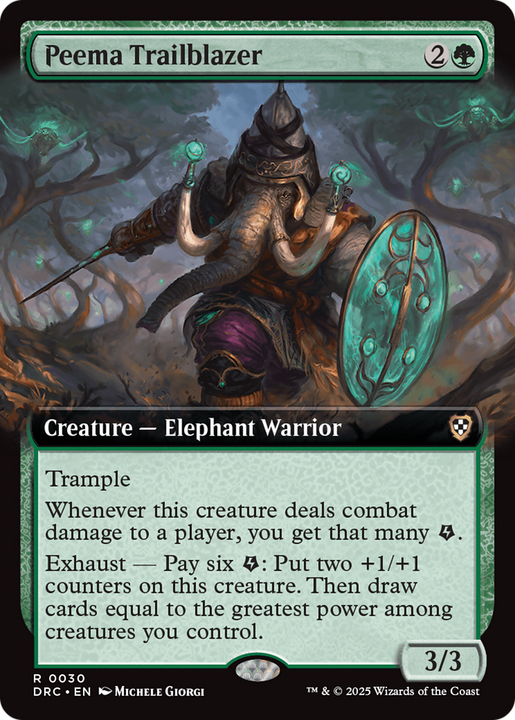 Peema Trailblazer (Extended Art) [Aetherdrift Commander] | Good Games Cannington