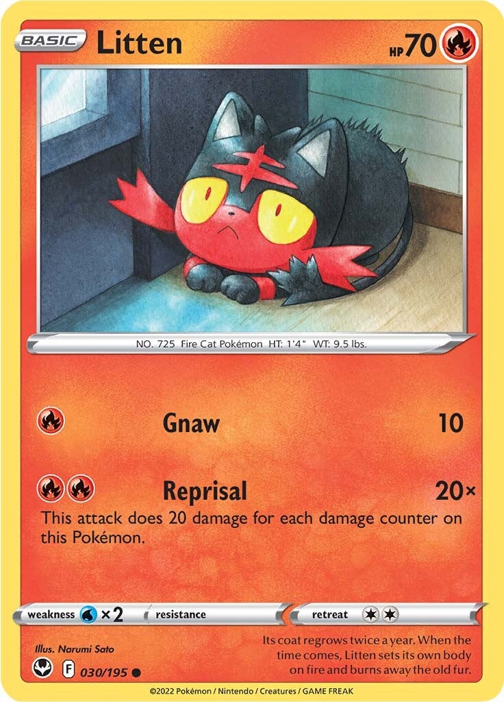 Litten (030/195) [Sword & Shield: Silver Tempest] | Good Games Cannington