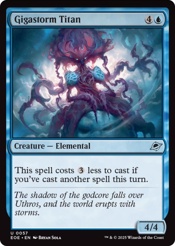 Gigastorm Titan 57 (Edge of Eternities)  - Foil | Good Games Cannington
