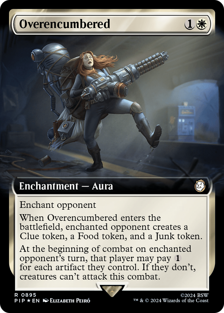 Overencumbered (Extended Art) (Surge Foil) [Fallout] | Good Games Cannington