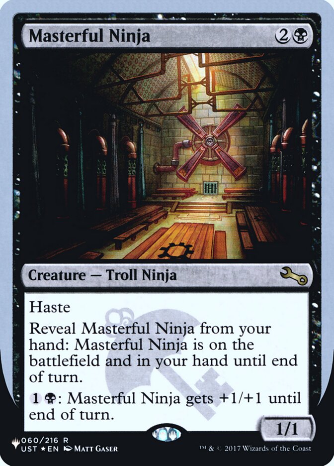 Masterful Ninja (Unfinity Foil Edition) [The List] | Good Games Cannington