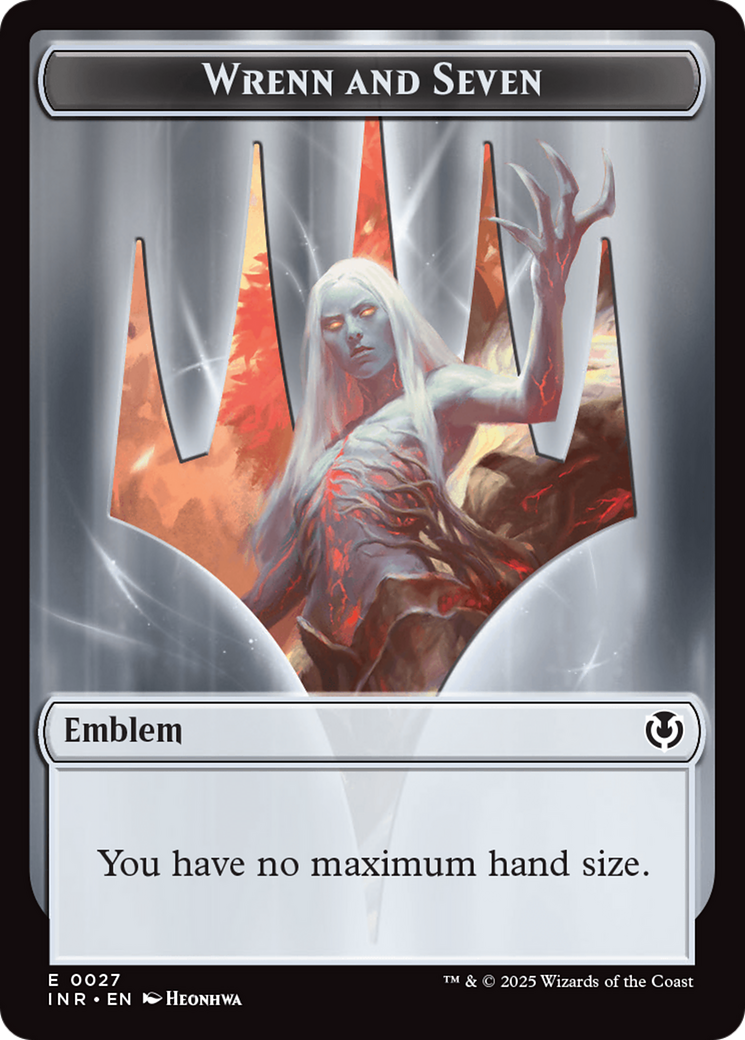 Treefolk // Emblem - Wrenn and Seven Double-Sided Token [Innistrad Remastered Tokens] | Good Games Cannington