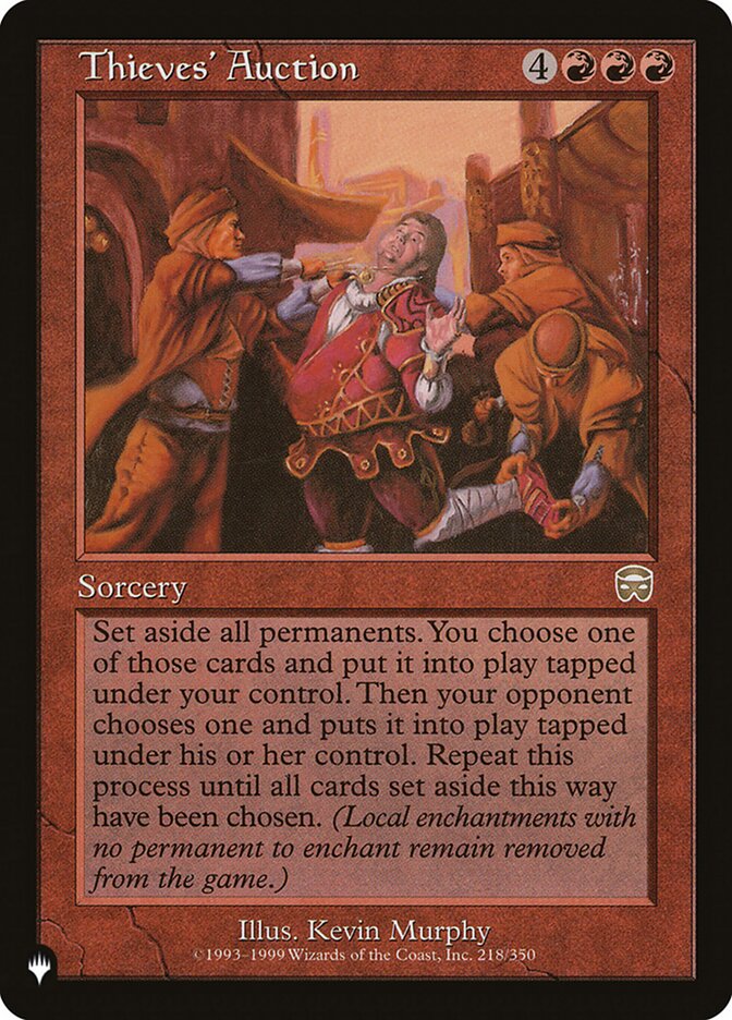 Thieves' Auction [The List] | Good Games Cannington