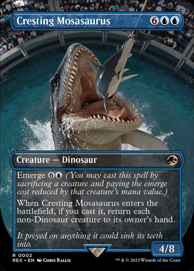 Cresting Mosasaurus 2/26 (Universes Beyond: Jurassic World Collection)  - Borderless | Good Games Cannington