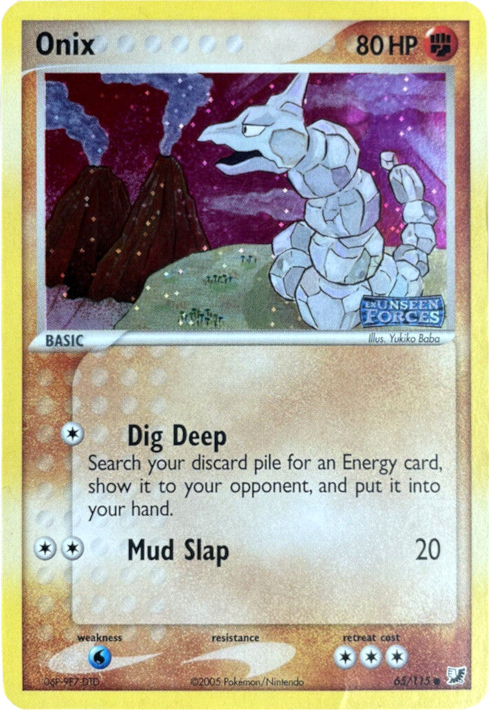 Onix (65/115) (Stamped) [EX: Unseen Forces] | Good Games Cannington