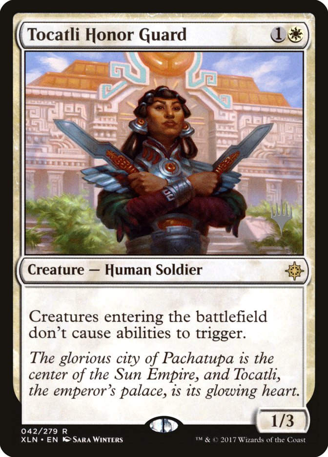 Tocatli Honor Guard (Promo Pack) [Ixalan Promos] | Good Games Cannington