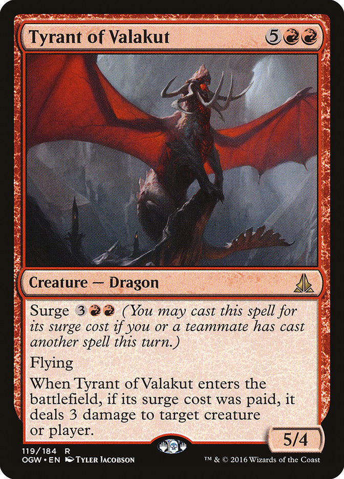 Tyrant of Valakut 119 (Oath of the Gatewatch)  | Good Games Cannington