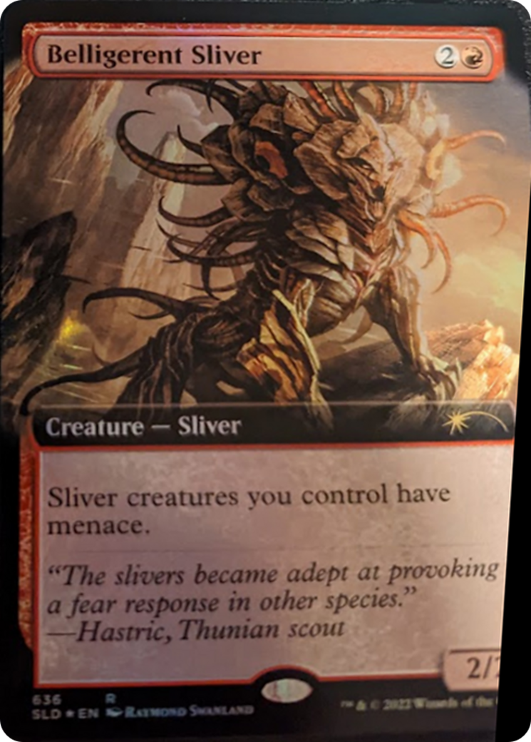 Belligerent Sliver (Extended Art) [Secret Lair Drop Series] | Good Games Cannington
