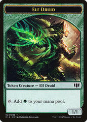 Elf Druid // Beast (020/036) Double-Sided Token [Commander 2014 Tokens] | Good Games Cannington