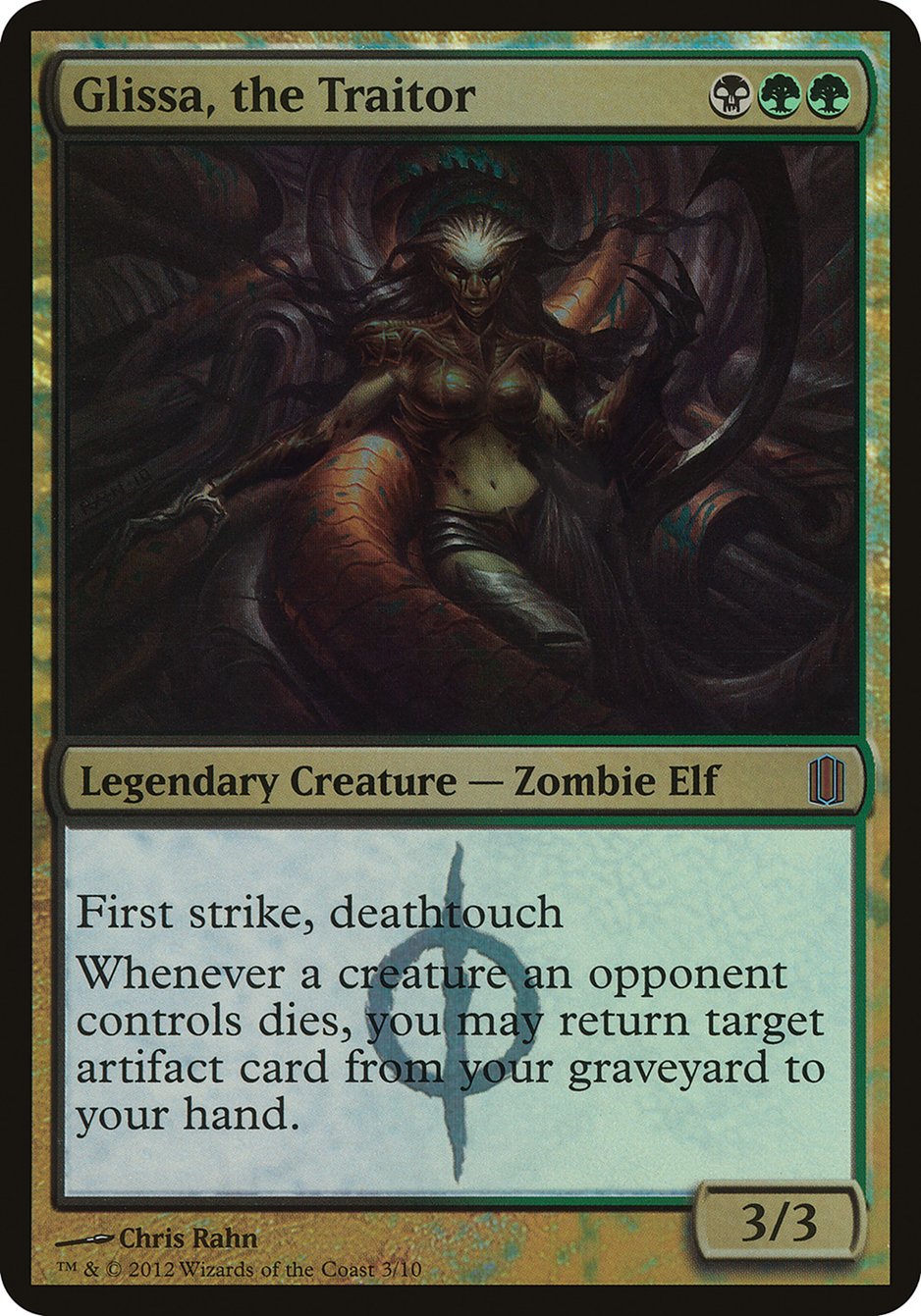 Glissa, the Traitor (Oversized) [Commander's Arsenal Oversized] | Good Games Cannington