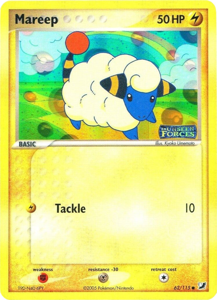 Mareep (62/115) (Stamped) [EX: Unseen Forces] | Good Games Cannington