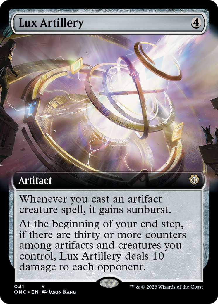 Lux Artillery (Extended Art) [Phyrexia: All Will Be One Commander] | Good Games Cannington