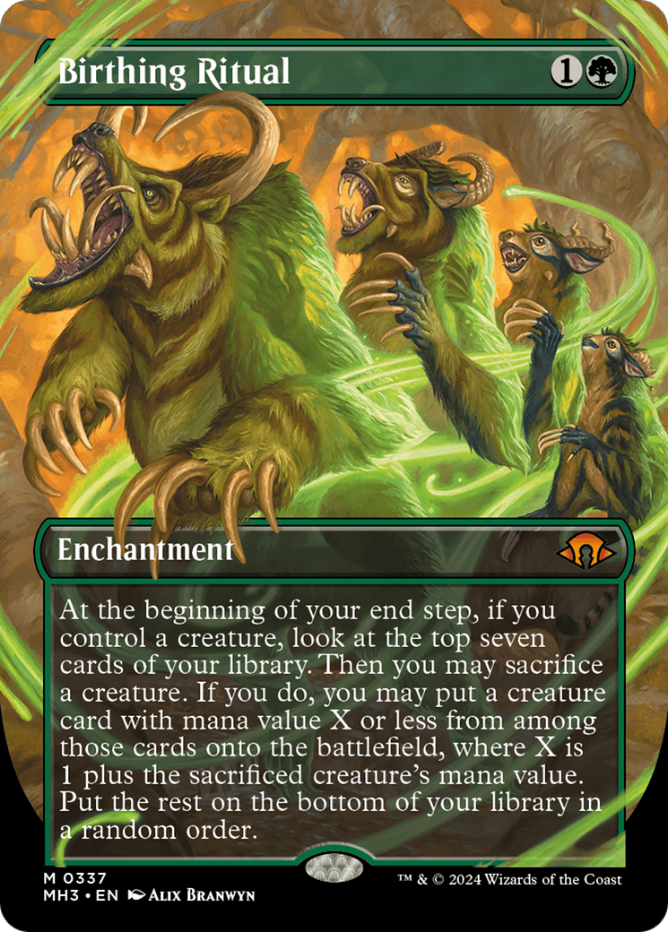 Birthing Ritual (Borderless) [Modern Horizons 3] | Good Games Cannington