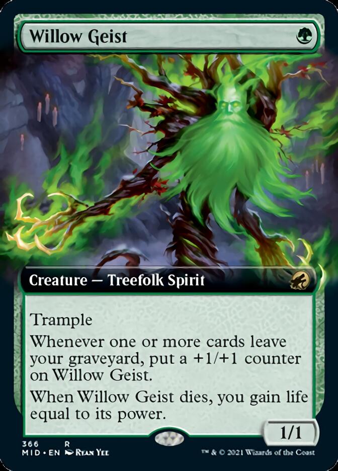 Willow Geist (Extended Art) [Innistrad: Midnight Hunt] | Good Games Cannington