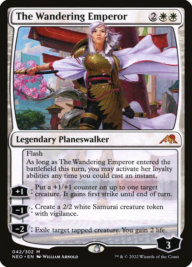 The Wandering Emperor 42/302 (Kamigawa: Neon Dynasty)  - Foil | Good Games Cannington