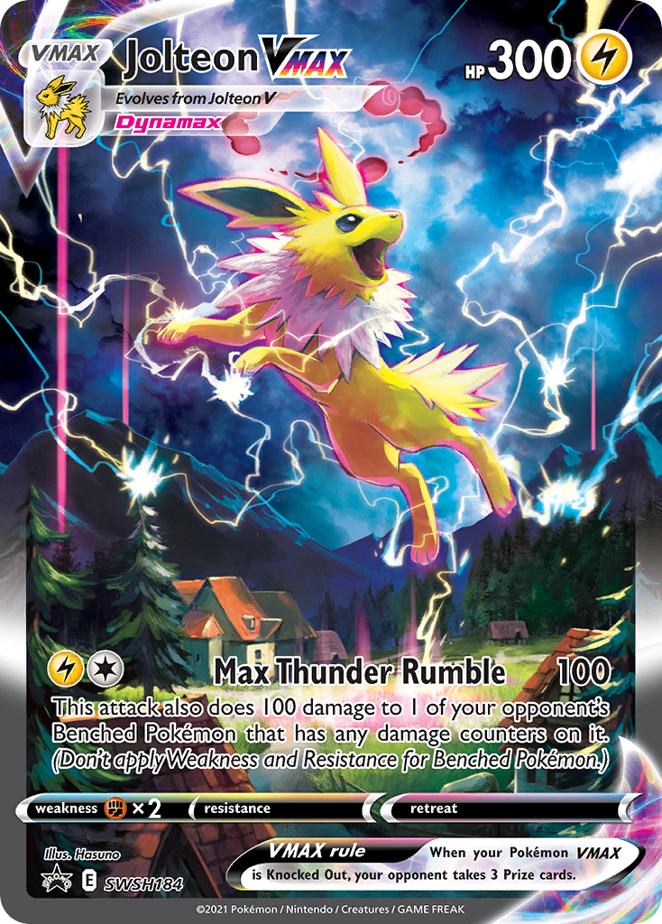 Jolteon VMAX (SWSH184) (Jumbo Card) [Sword & Shield: Black Star Promos] | Good Games Cannington