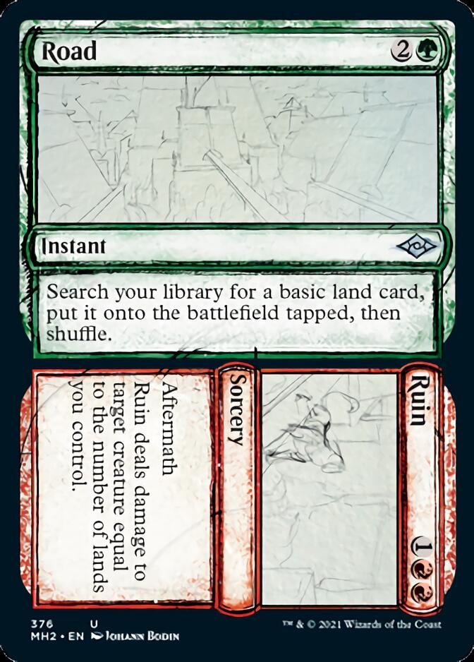 Road // Ruin (Sketch) [Modern Horizons 2] | Good Games Cannington