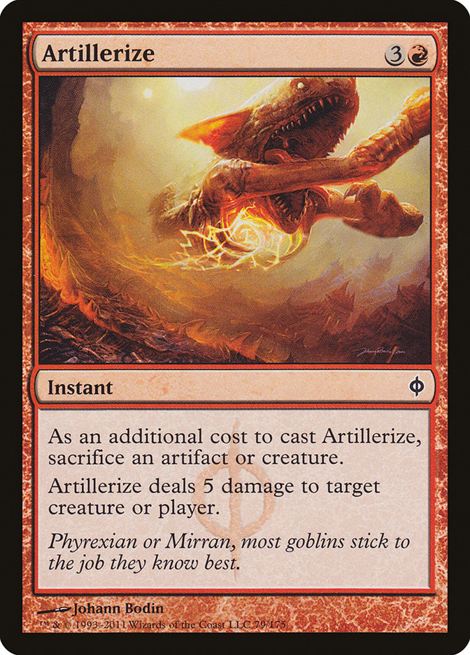 Artillerize 79/175 (New Phyrexia)  | Good Games Cannington