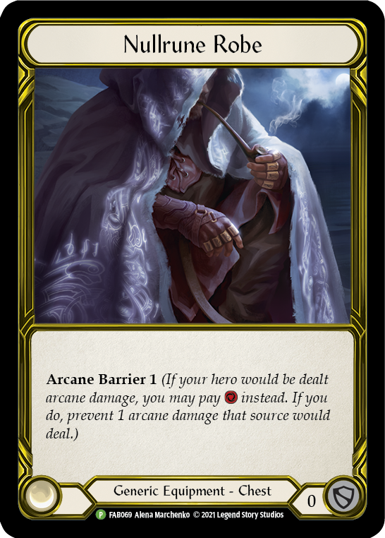 Nullrune Robe (Golden) [FAB069] (Promo)  Cold Foil | Good Games Cannington