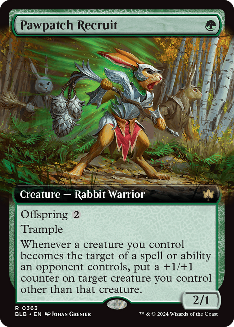 Pawpatch Recruit (Extended Art) [Bloomburrow] | Good Games Cannington
