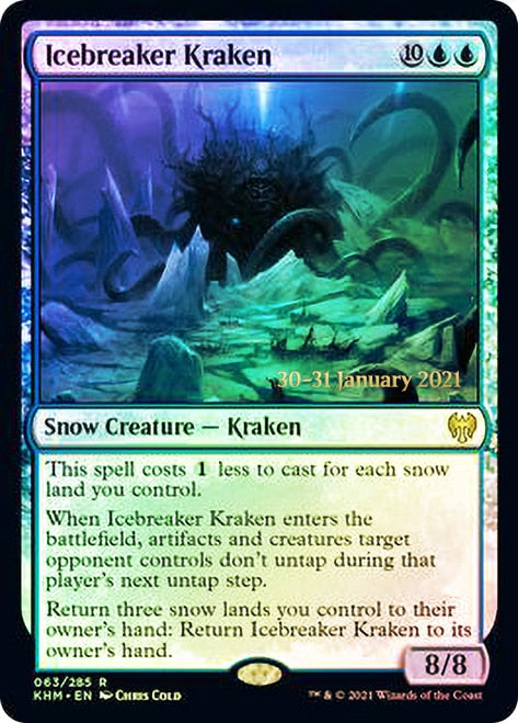 Icebreaker Kraken [Kaldheim Prerelease Promos] | Good Games Cannington