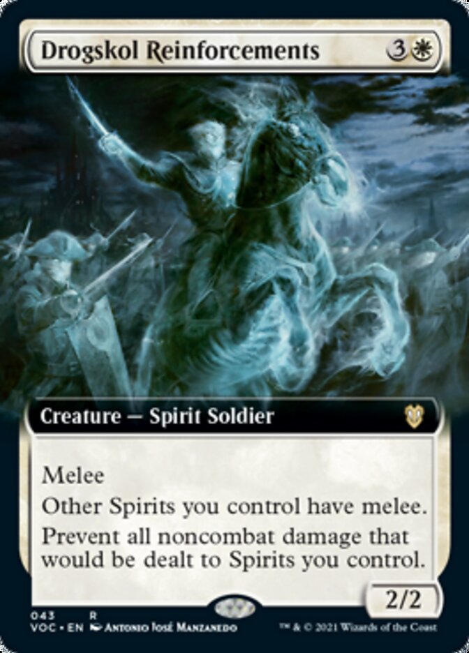 Drogskol Reinforcements (Extended Art) [Innistrad: Crimson Vow Commander] | Good Games Cannington