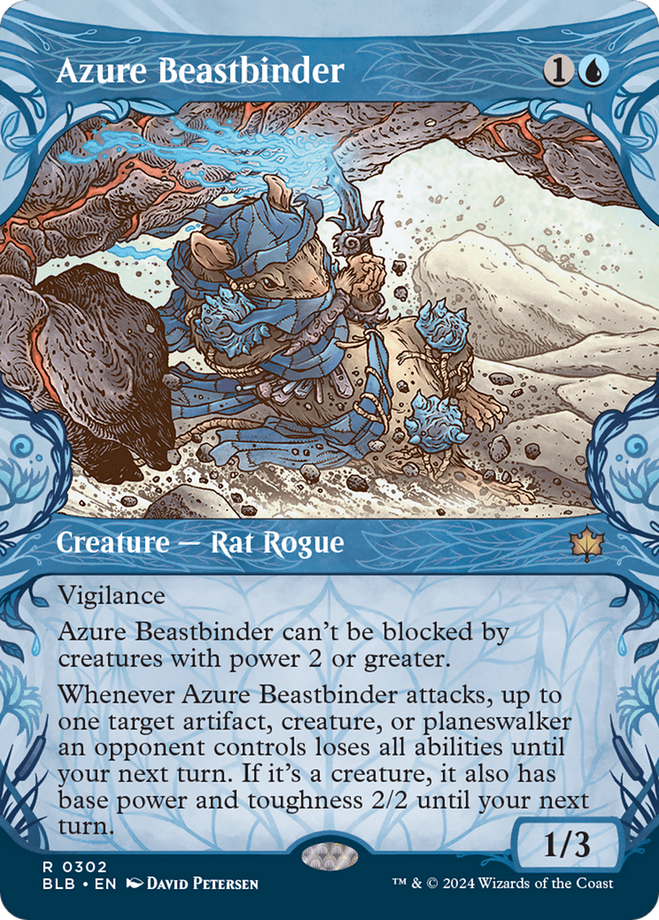 Azure Beastbinder (Showcase) [Bloomburrow] | Good Games Cannington