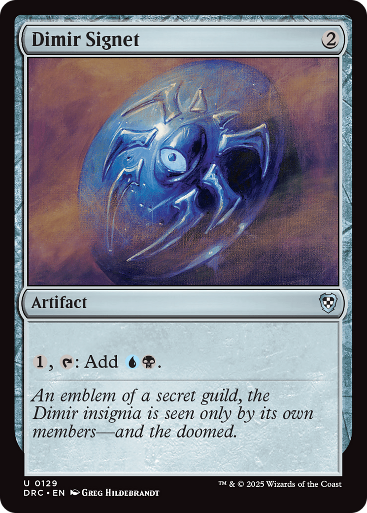 Dimir Signet [Aetherdrift Commander] | Good Games Cannington