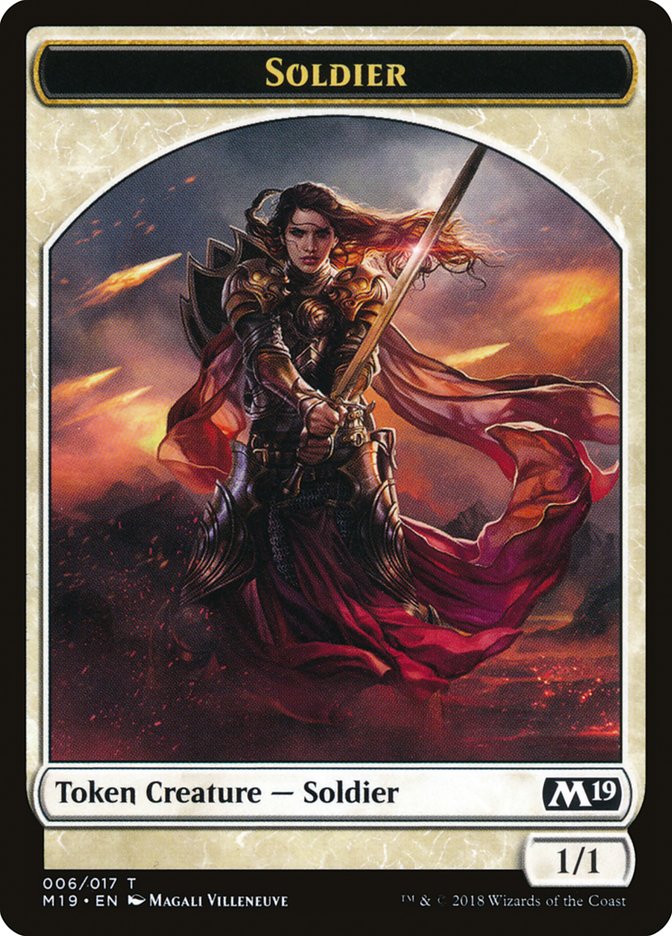 Soldier Token [Core Set 2019 Tokens] | Good Games Cannington