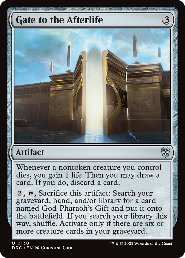 Gate to the Afterlife [Aetherdrift Commander] | Good Games Cannington