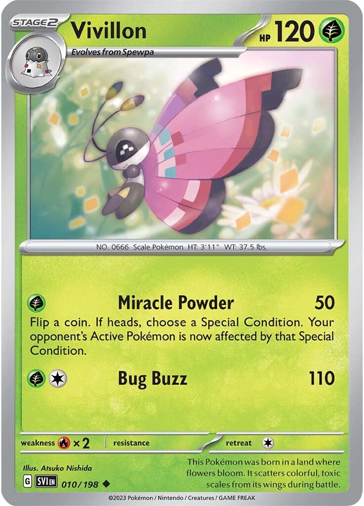 Vivillon (010/198) [Scarlet & Violet: Base Set] | Good Games Cannington