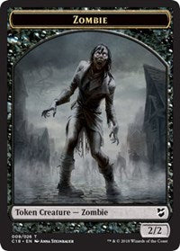 Zombie // Angel Double-Sided Token [Commander 2018 Tokens] | Good Games Cannington