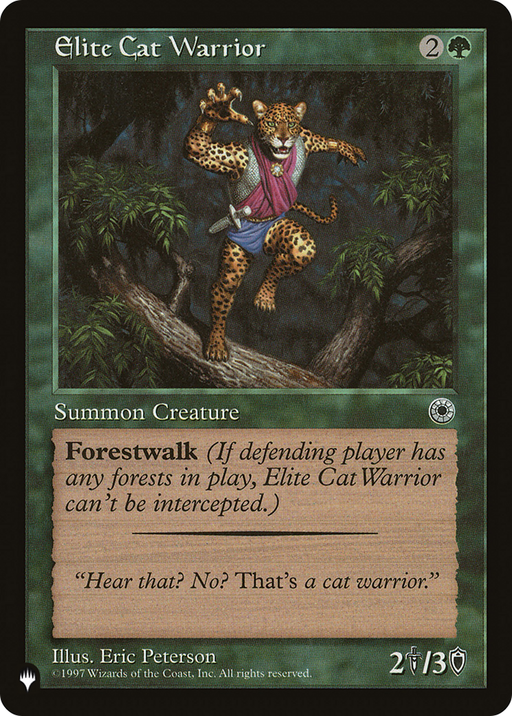 Elite Cat Warrior (Flavor Text) [The List] | Good Games Cannington