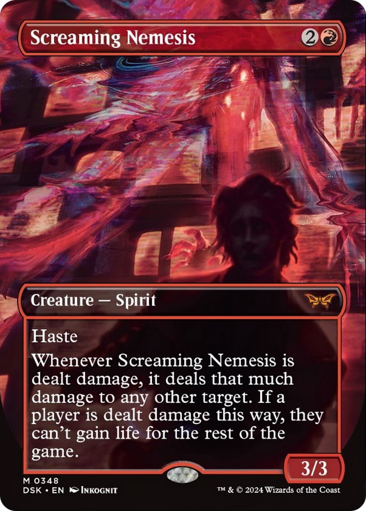 Screaming Nemesis (Borderless) [Duskmourn: House of Horror] | Good Games Cannington