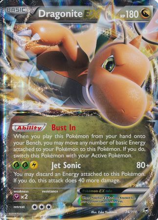 Dragonite EX (74/111) (Jumbo Card) [XY: Furious Fists] | Good Games Cannington
