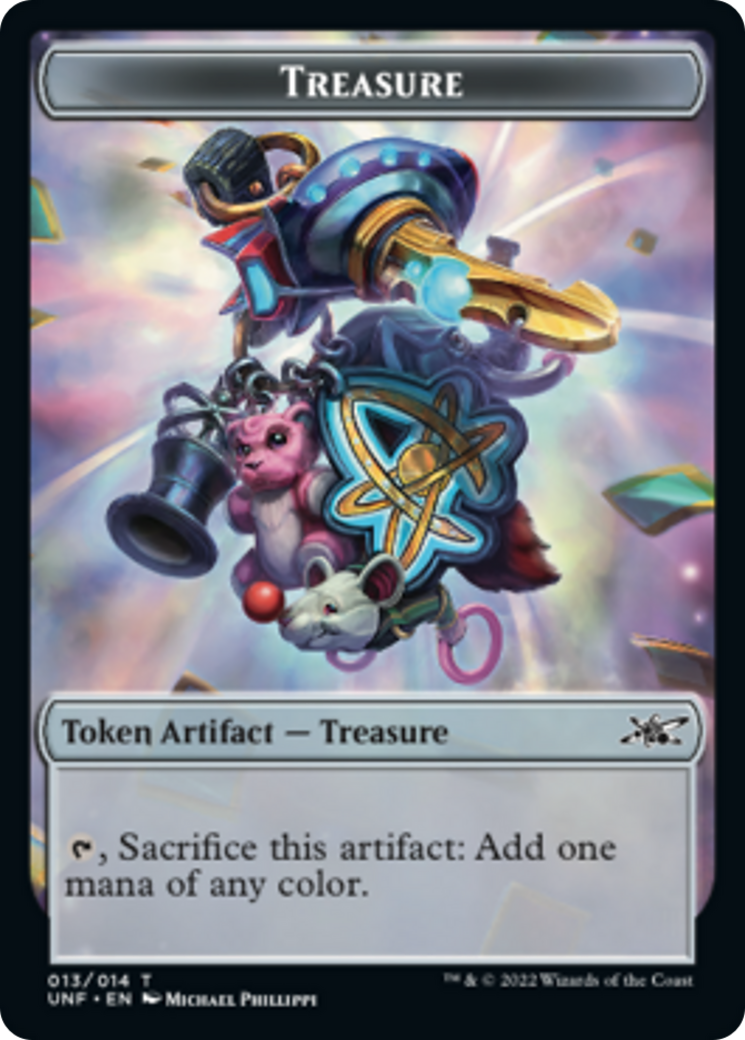 Squirrel // Treasure (013) Double-Sided Token [Unfinity Tokens] | Good Games Cannington