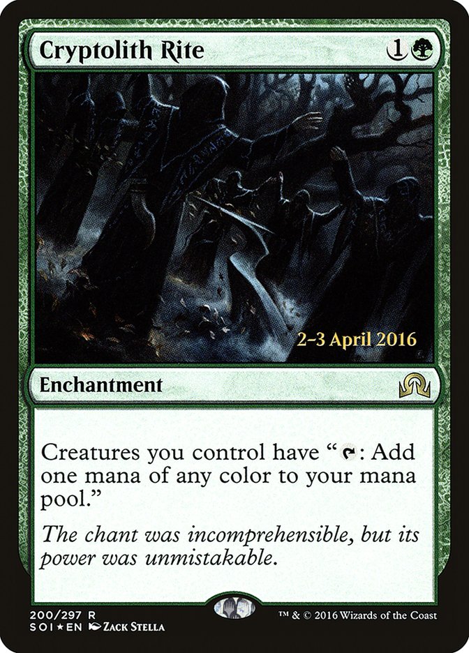 Cryptolith Rite [Shadows over Innistrad Prerelease Promos] | Good Games Cannington