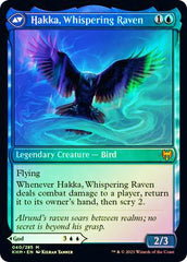 Alrund, God of the Cosmos // Hakka, Whispering Raven [Kaldheim Prerelease Promos] | Good Games Cannington
