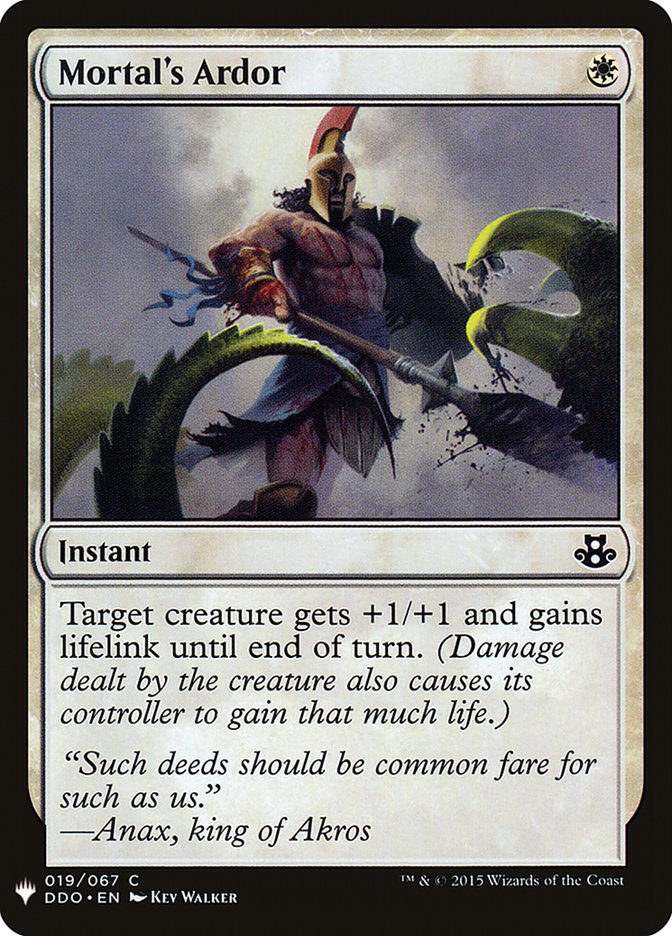 Mortal's Ardor [Mystery Booster] | Good Games Cannington