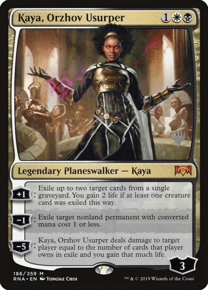 Kaya, Orzhov Usurper (Promo Pack) [Ravnica Allegiance Promos] | Good Games Cannington