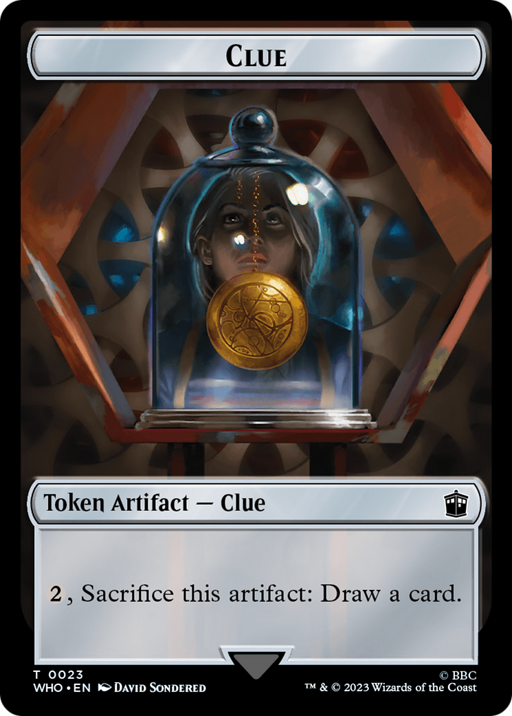 Alien // Clue (0023) Double-Sided Token [Doctor Who Tokens] | Good Games Cannington
